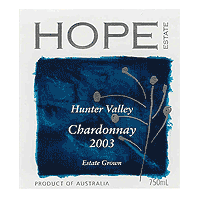 Hope Estate Hunter Valley Chardonnay 2003