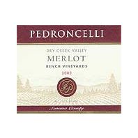 Pedroncelli Dry Creek Valley Bench Vineyards 2003 Merlot