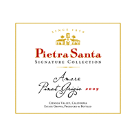 Pietra Santa Cienega Valley Signature Collection Amore Pinot Grigio 2009